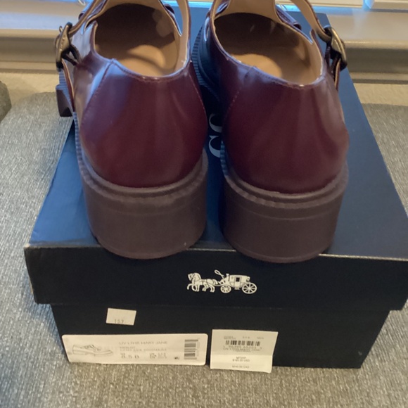 COACH Women's Liv Leather Mary Jane Flats, size 8.5 - Picture 12 of 13